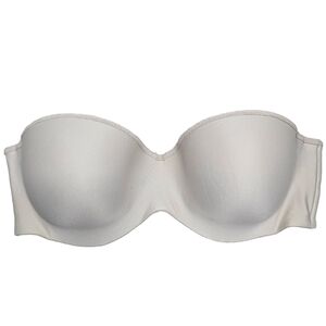 Lilyette Beige/Cream Strapless Push Up Bra Size 40C